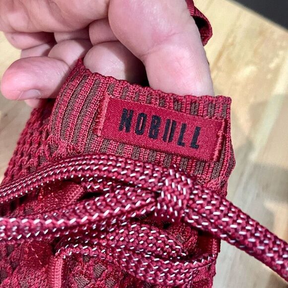 NOBULL Crimson Mid-rise diamond Knit Runners. RARE! Perfect condition. Soft ankl main image 8
